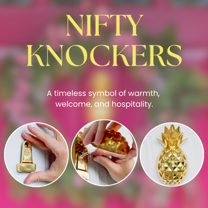 Essential Set — Interchangeable Solid Brass Door Knocker