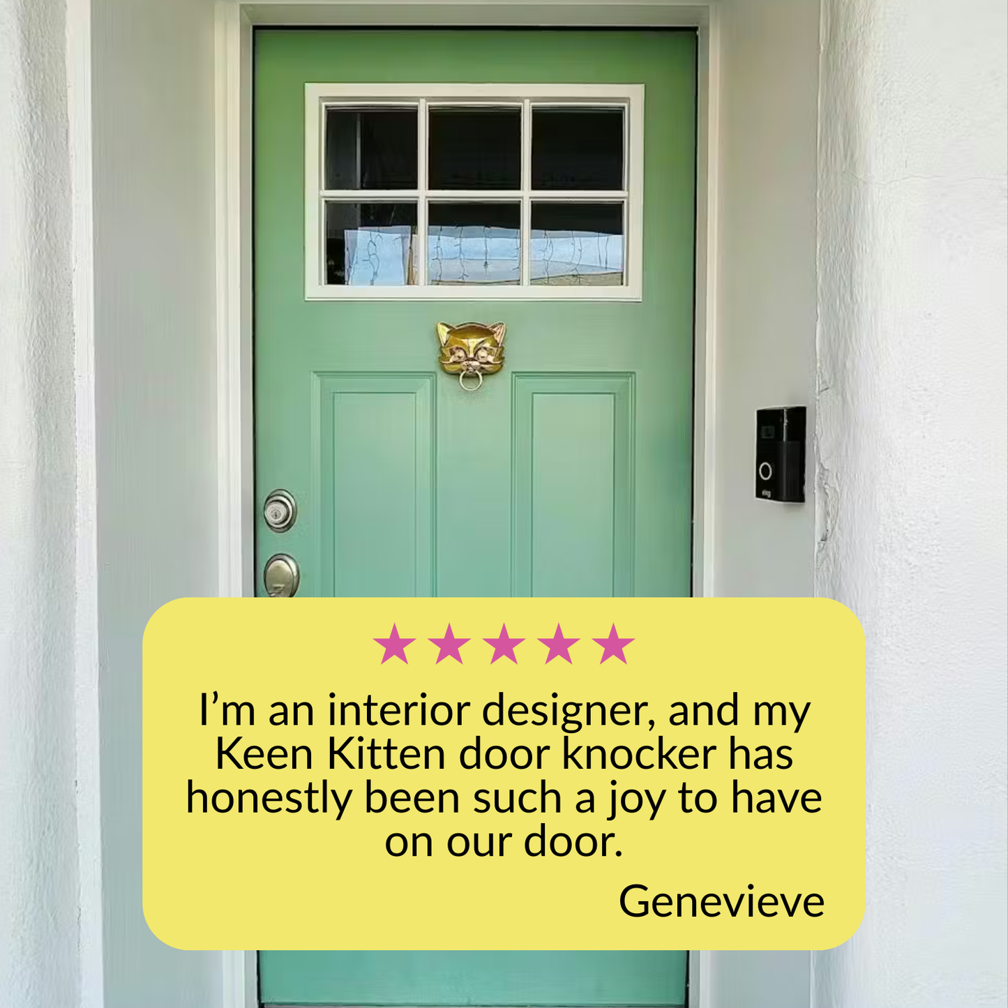 Essential Set — Interchangeable Solid Brass Door Knocker